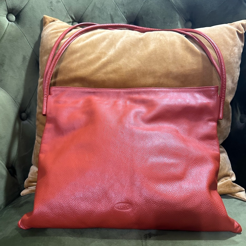 Lupo Red Vintage Leather Bag